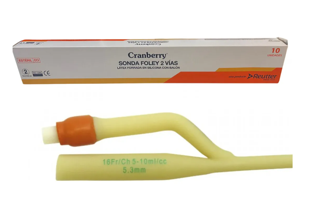 Sonda Foley 2 Vías con Balón Cranberry – Pack x 10 Unidades 1