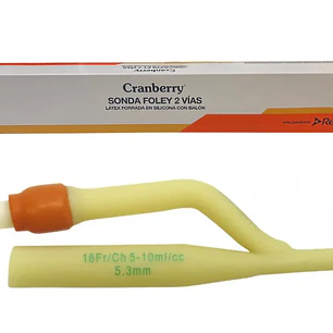 Sonda Foley 2 Vías con Balón Cranberry – Pack x 10 Unidades