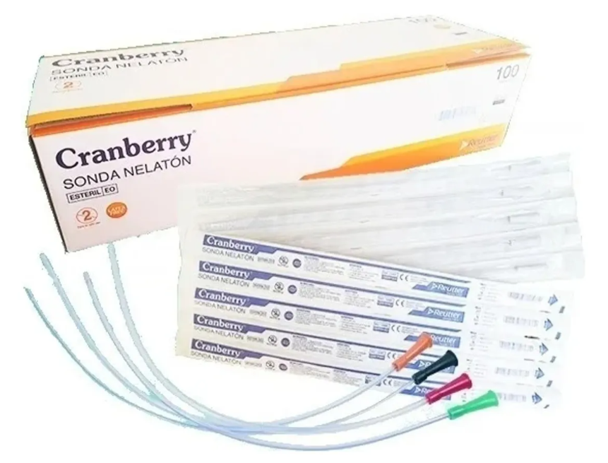 🩺 Sonda Nelaton CRANBERRY | Sonda Uretral Desechable Estéril – PVC Grado Médico – Diferentes Calibres 2