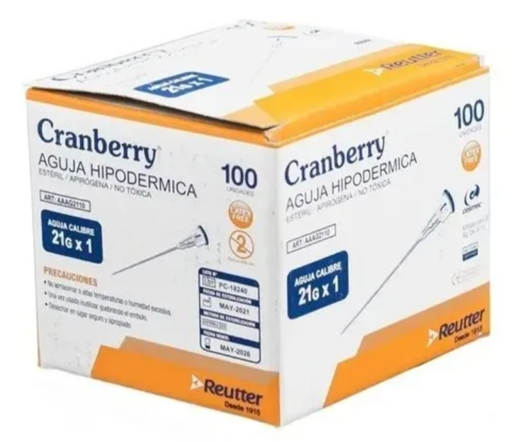 💉 AGUJAS HIPODÉRMICAS – REUTTER | Esterilizadas • Desechables • Alta Precisión Médica • Caja x100 Unidades 2