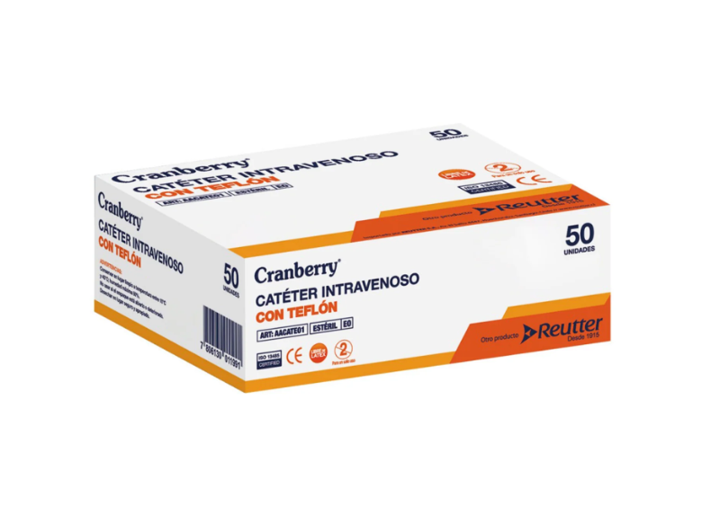 CATÉTER INTRAVENOSO CON TEFLÓN | CATÉTER VENOSO PERIFÉRICO ESTÉRIL CAJA X 50 UN 1