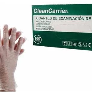 GUANTE VINILO CLEAN CARRIER S/P BLANCO | GUANTES DESECHABLES