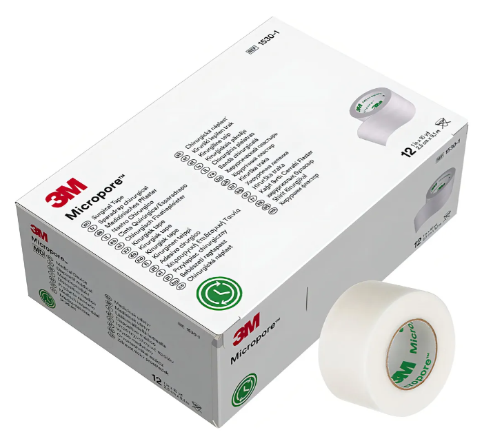 CINTA QUIRÚRGICA 3M™ TRANSPORE™ 1527-1 2.5 CM X 9.1 M | CINTA MÉDICA TRANSPARENTE 1
