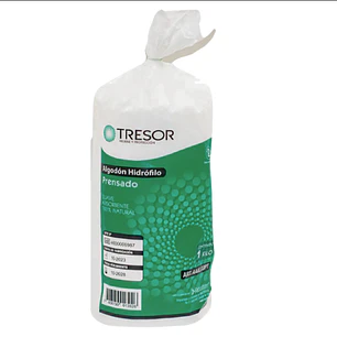 🧴 ALGODÓN HIDRÓFILO PRENSADO TRESOR 1 KG | Algodón médico absorbente • Uso clínico y hospitalario