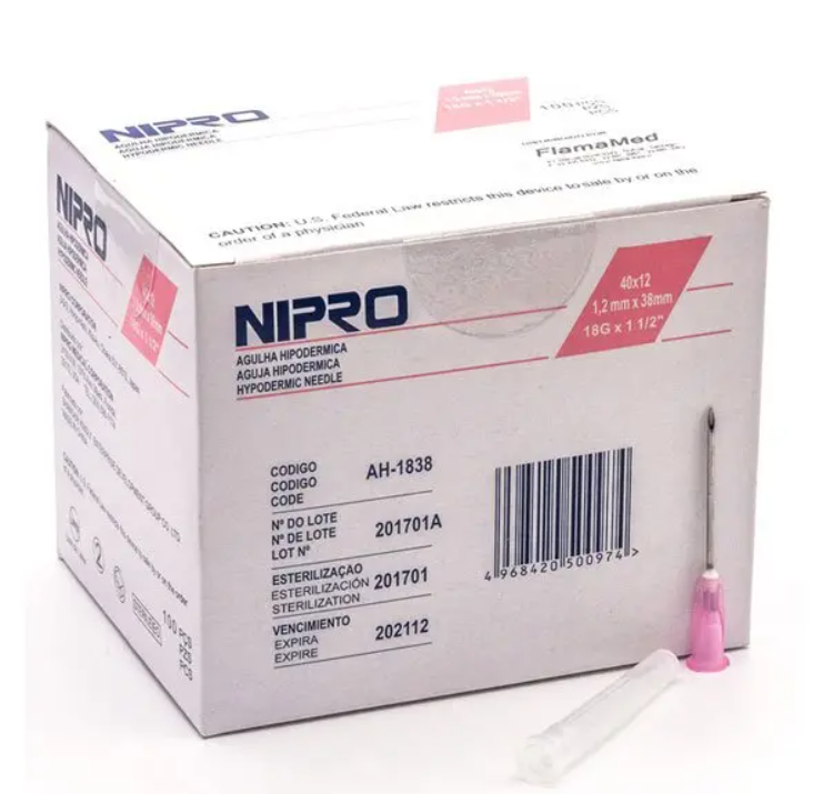 💉 AGUJAS HIPODÉRMICAS NIPRO | Esterilizadas • Desechables • Alta Precisión Médica • Caja x100 Unidades 2