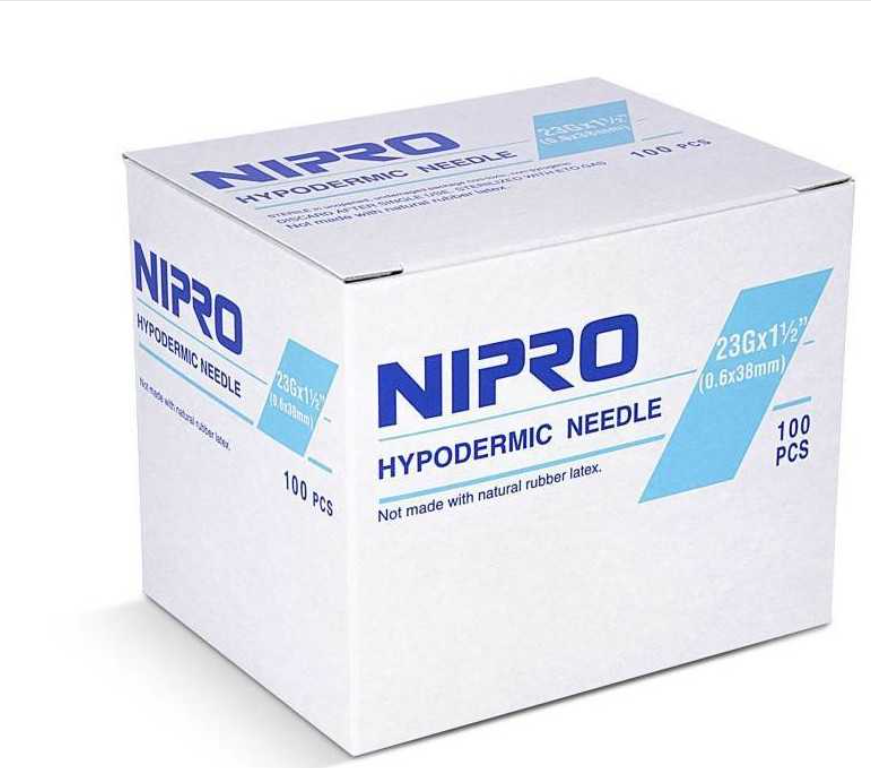 💉 AGUJAS HIPODÉRMICAS NIPRO | Esterilizadas • Desechables • Alta Precisión Médica • Caja x100 Unidades 3
