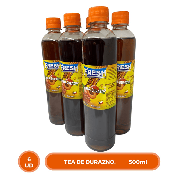 PACK 6 TÉ HELADO SABOR DURAZNO 500ML