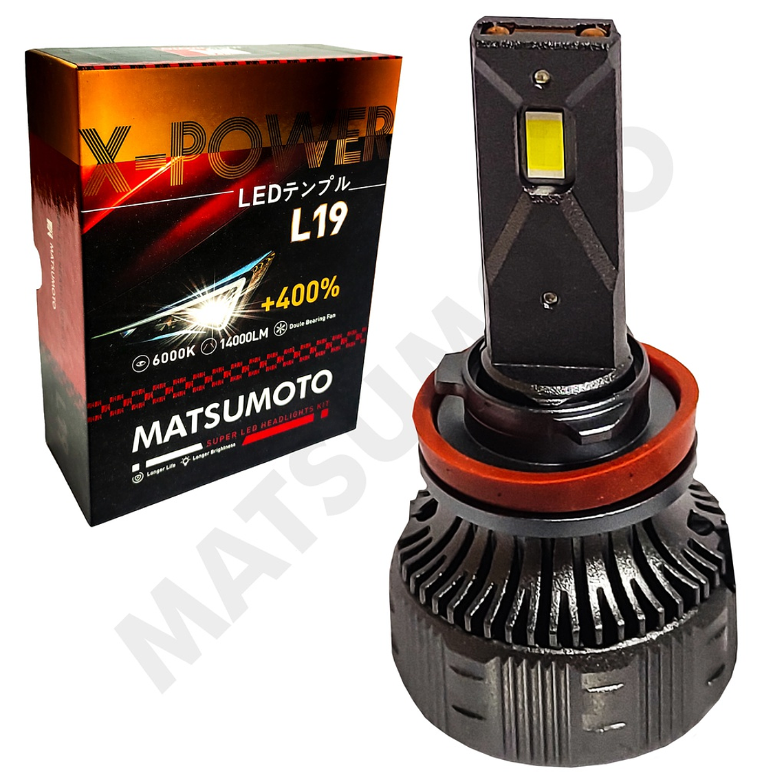 AMPOLLETA H11 L19  14.000 LUMENES 2
