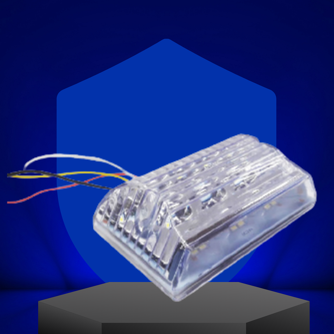 Farol Lateral 14 LED 12V Blanco Doble luz 1