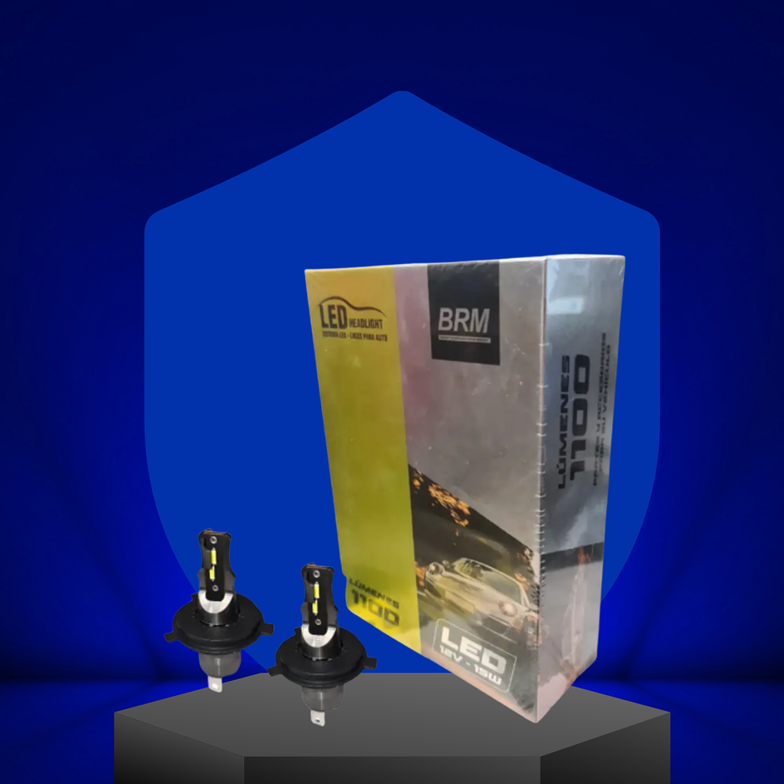 Ampolleta  LED N1 12V 9006 2 CARAS 1100 LUMENES 1