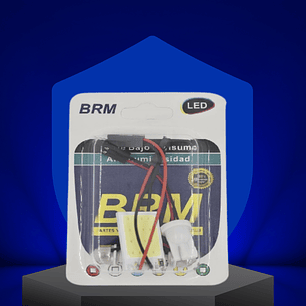 Tarjeta  Silicona 3.6x2.6 LED 12V Blanca