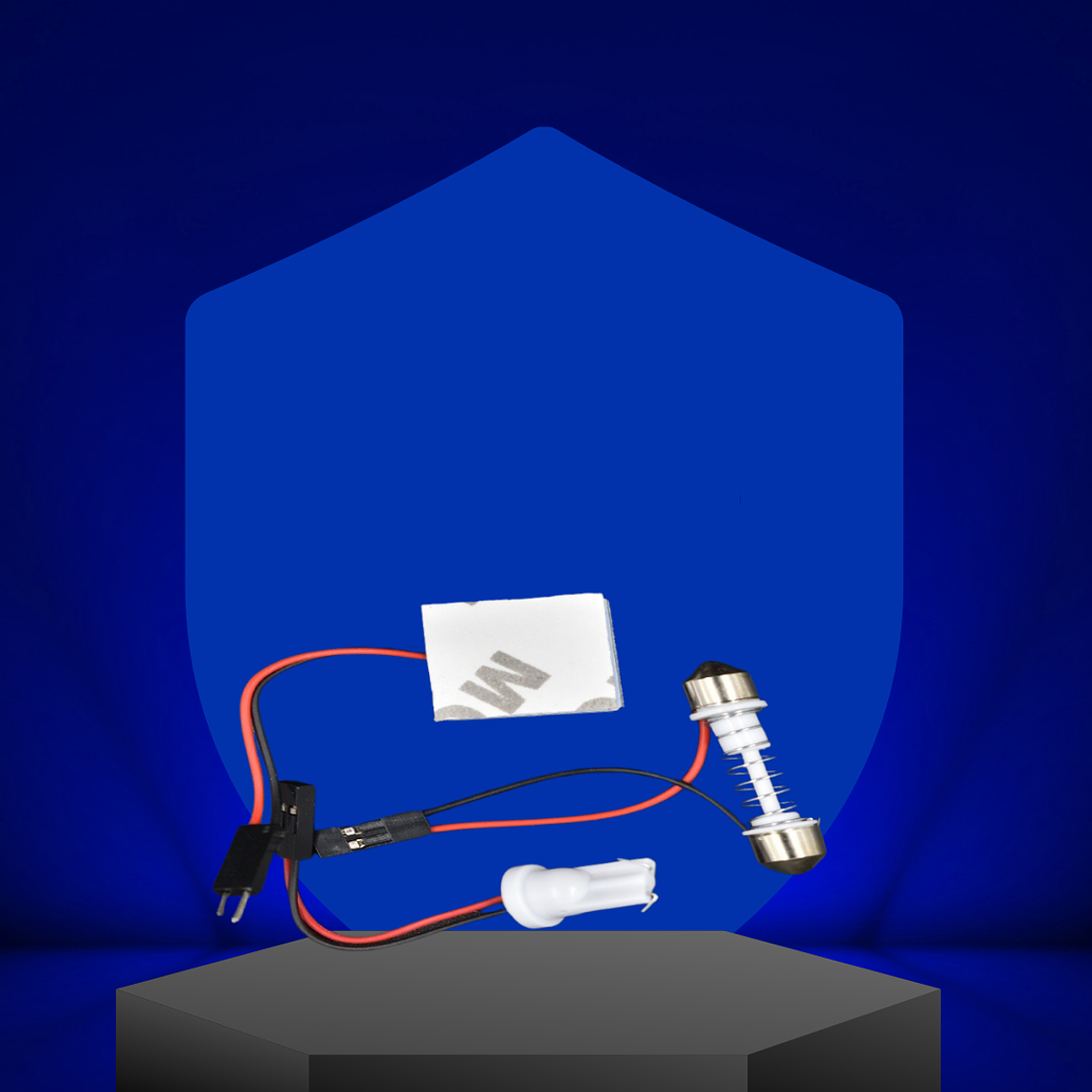 Tarjeta  9 LED 12V Blanca  1