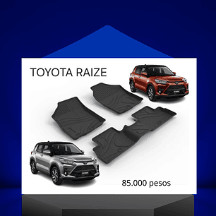Piso rigido calce perfecto Toyota Raize