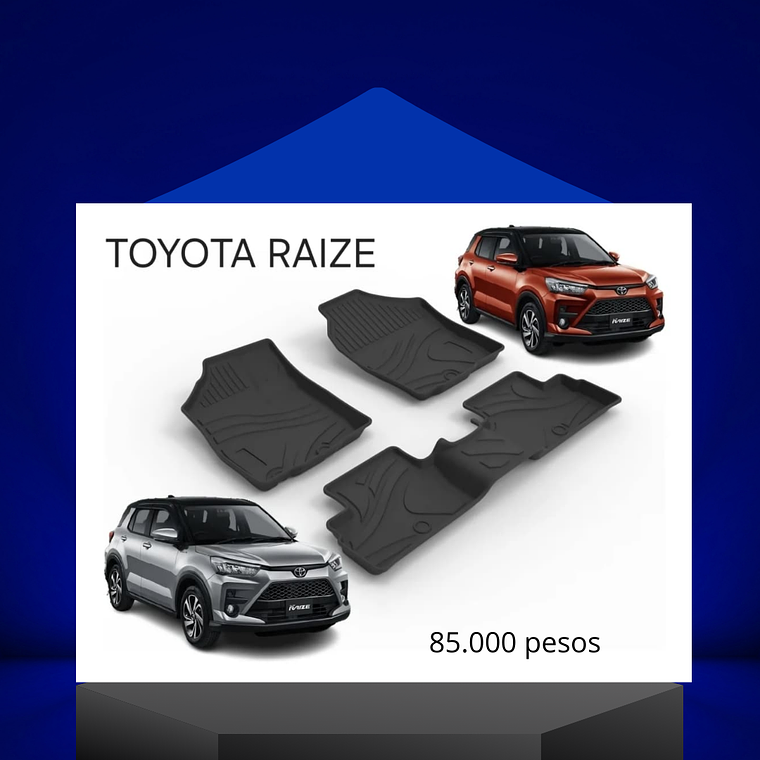 Piso rigido calce perfecto Toyota Raize 1