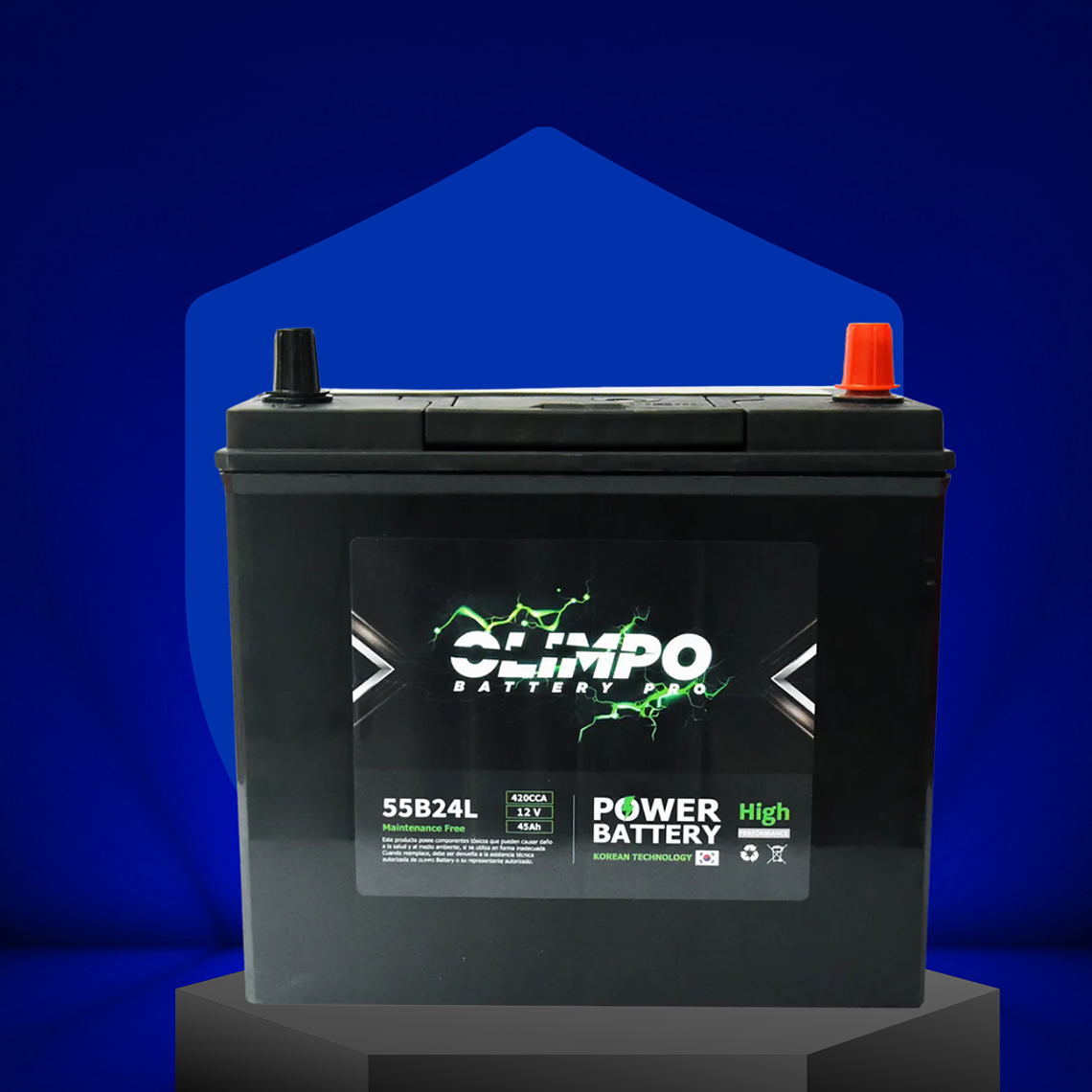 Batería 45AH Olimpo 55B24LS CCA 420 1