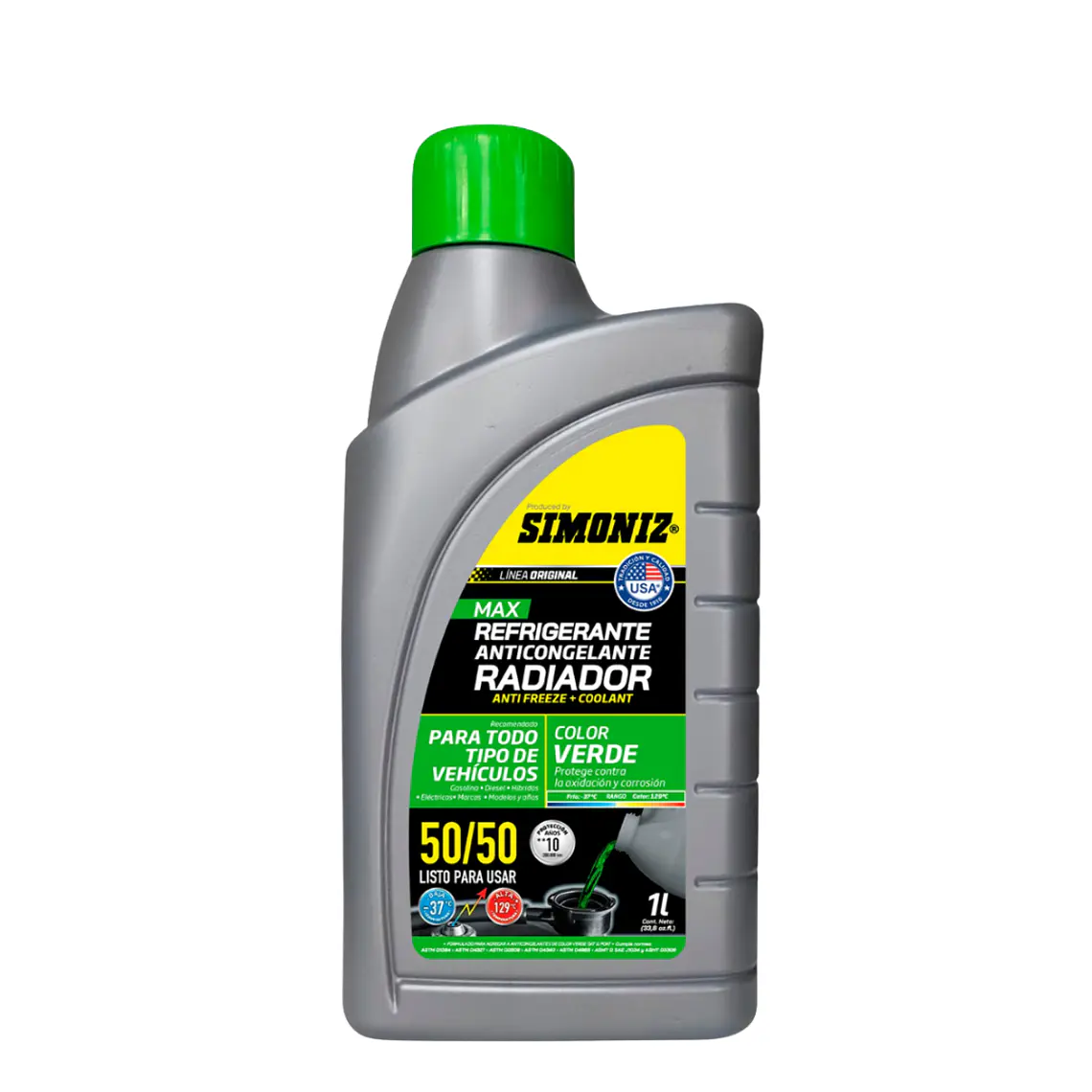 Refrigerante green 50/50 1L 1