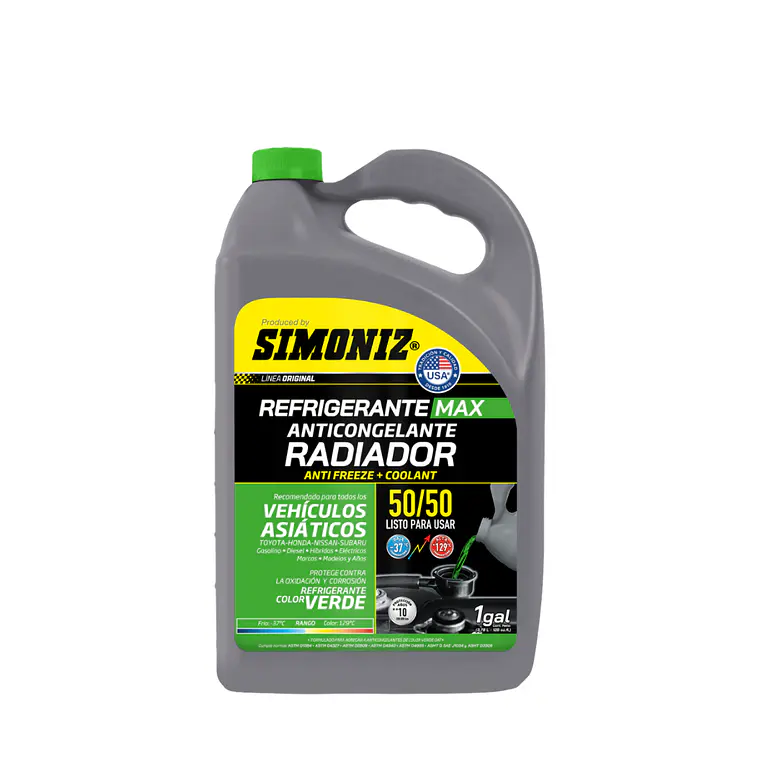 Refrigerante green 50/50 1gal 1