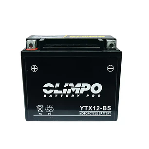 Bateria Moto 12AH YTX12-BS CCA 220 (+-)