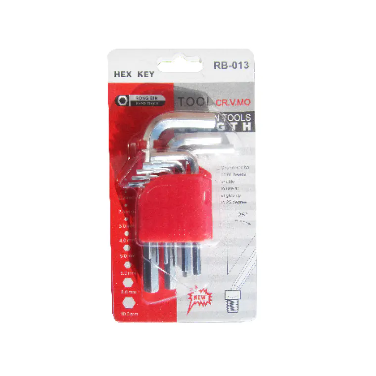 Set llave allen 9 piezas Set corto 1