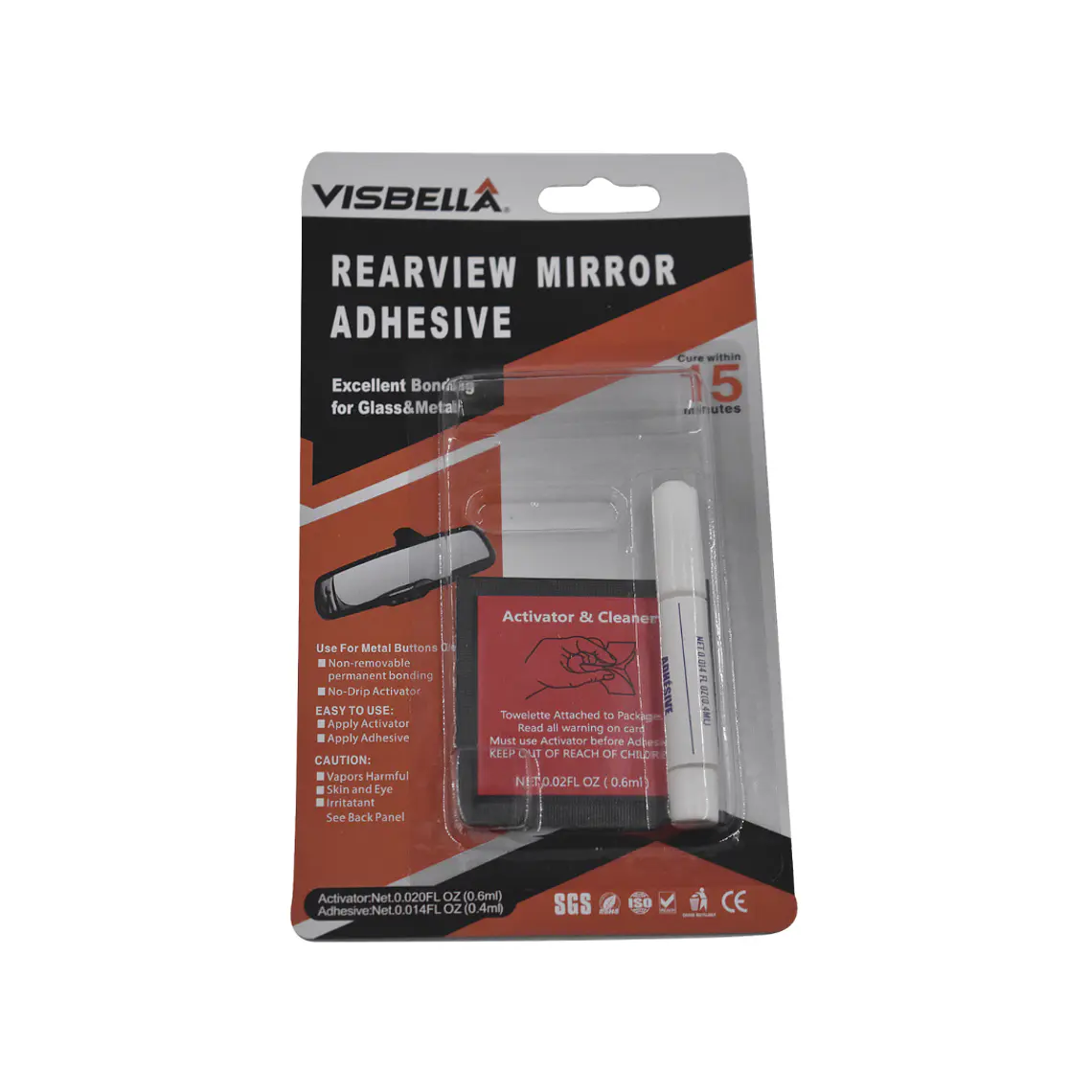 Adhesivo pega espejo retrovisor 1
