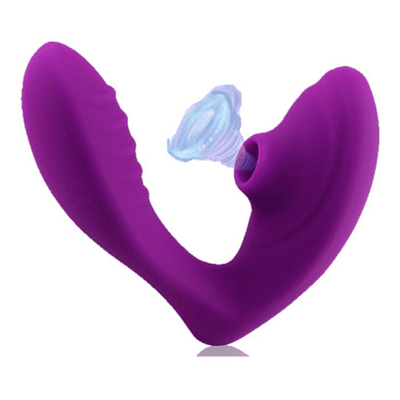 SUCCIONADOR Y VIBRADOR "DOUBLE LOVER" - USB