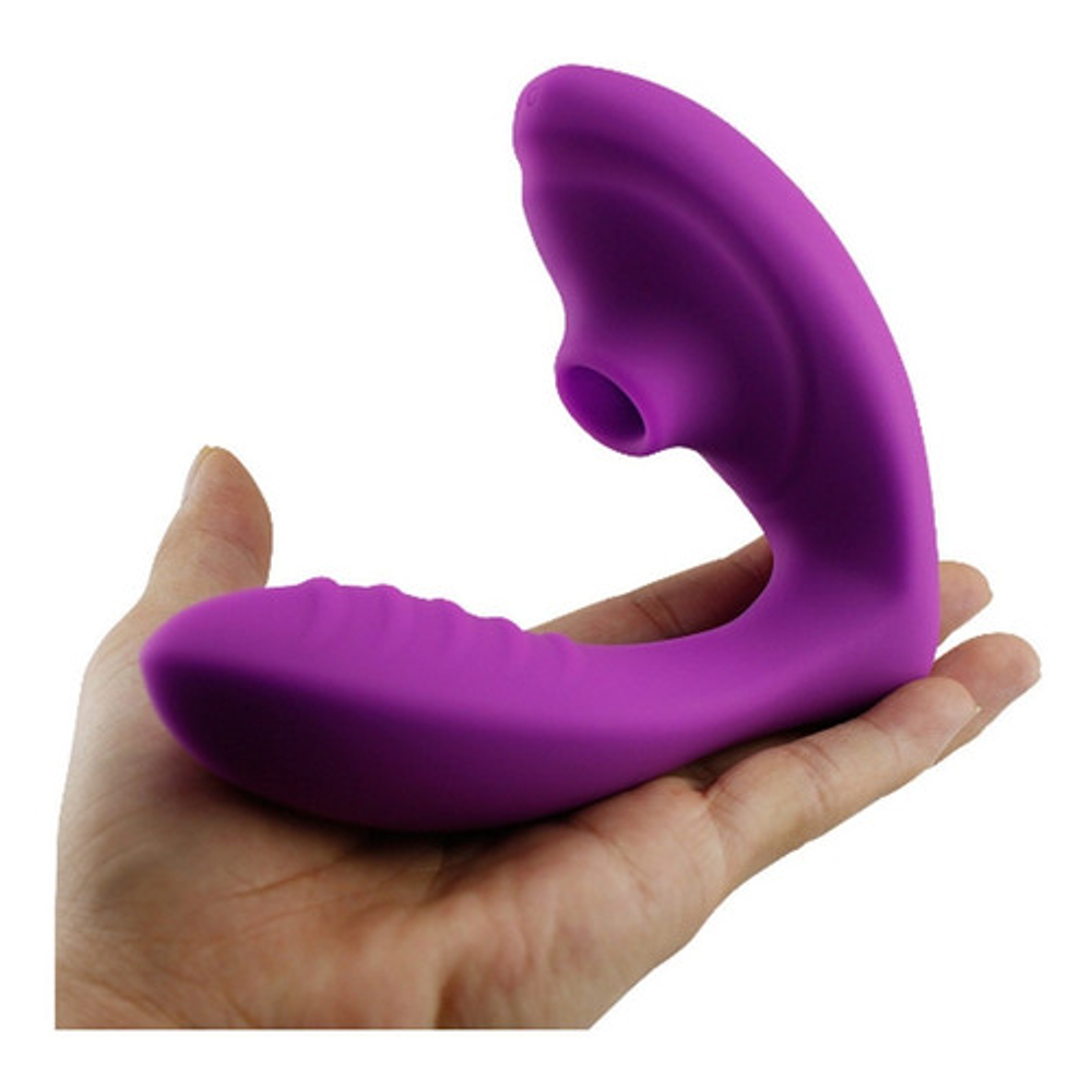 SUCCIONADOR Y VIBRADOR "DOUBLE LOVER" - USB