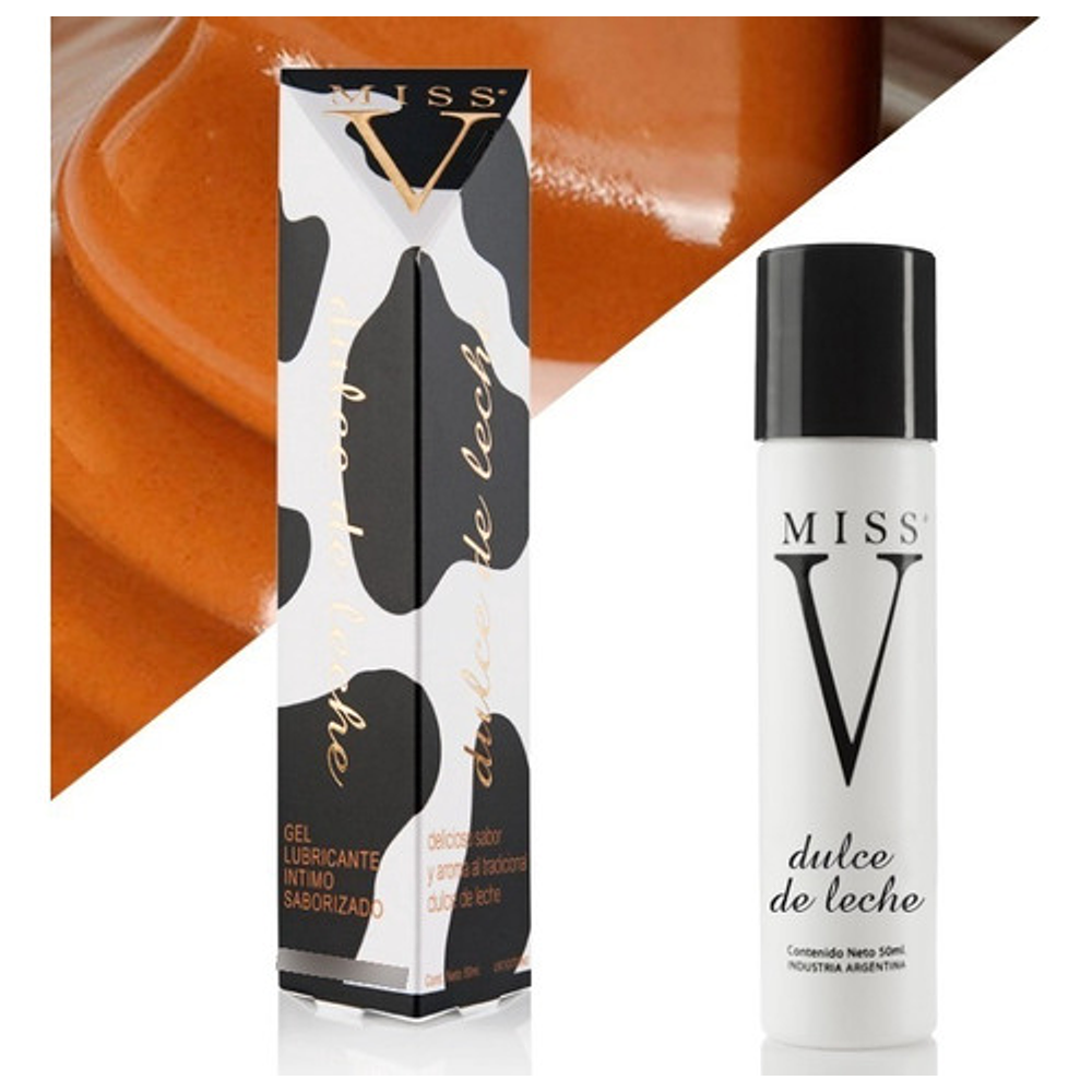 Gel Lubricante Intimo Saborizado Miss V Dulce De Leche 50 Ml