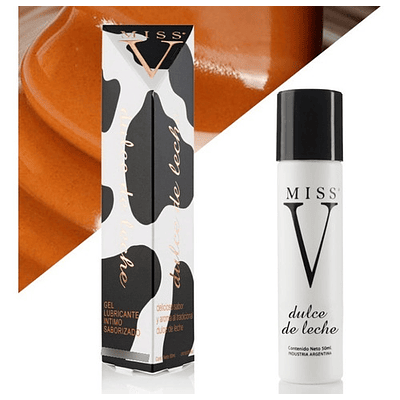 Gel Lubricante Intimo Saborizado Miss V Dulce De Leche 50 Ml