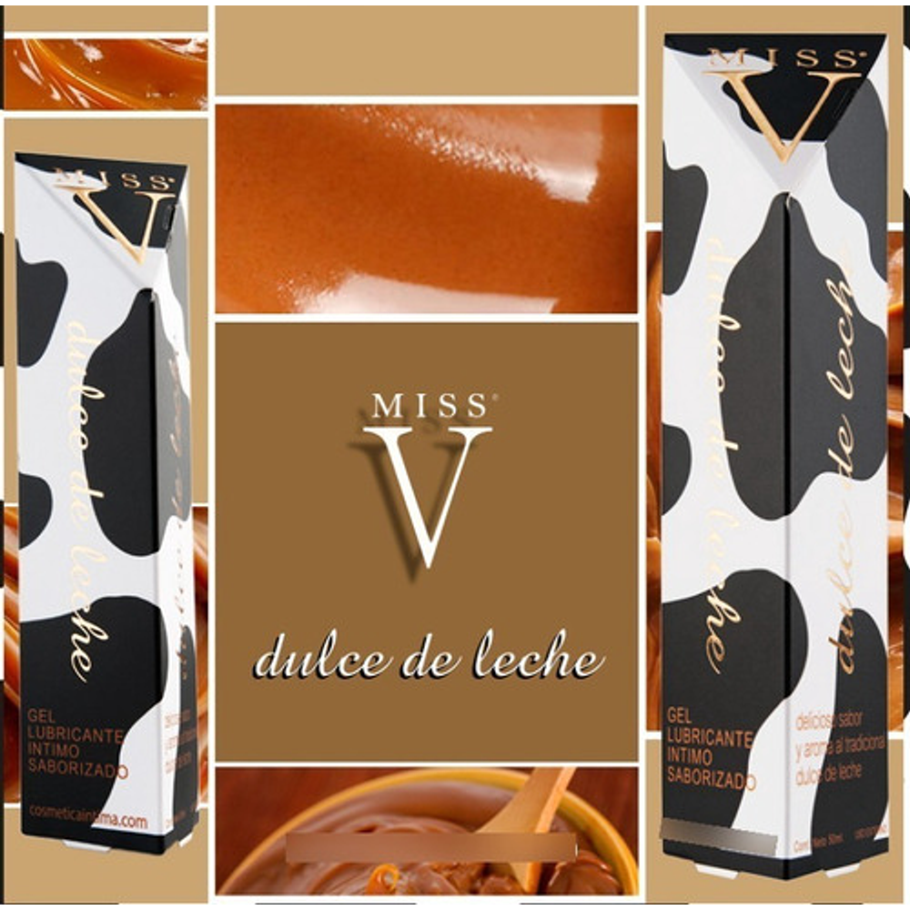Gel Lubricante Intimo Saborizado Miss V Dulce De Leche 50 Ml