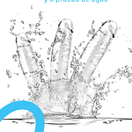 COMBO x 7 Dildos Transparentes Flexibles Textura Suave - "Cristal"