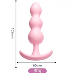 Plug Anal de TPE Suave Colores Pastel "Ice Cream" Diferentes Tamaños 