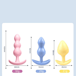Plug Anal de TPE Suave Colores Pastel "Ice Cream" Diferentes Tamaños 