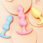 Plug Anal de TPE Suave Colores Pastel "Ice Cream" Diferentes Tamaños 