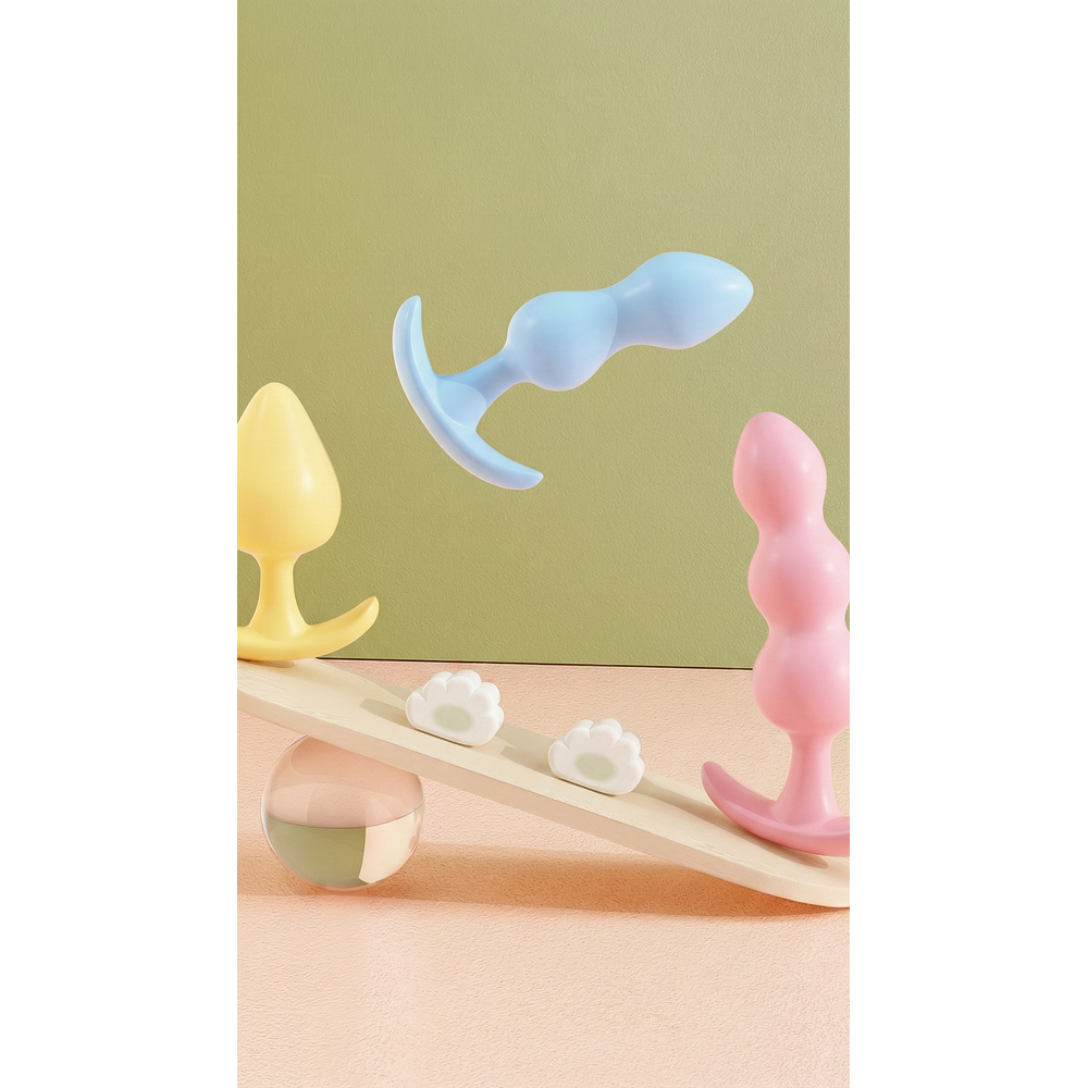 Plug Anal de TPE Suave Colores Pastel "Ice Cream" Diferentes Tamaños 