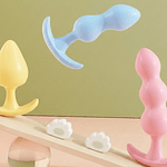 Plug Anal de TPE Suave Colores Pastel "Ice Cream" Diferentes Tamaños 