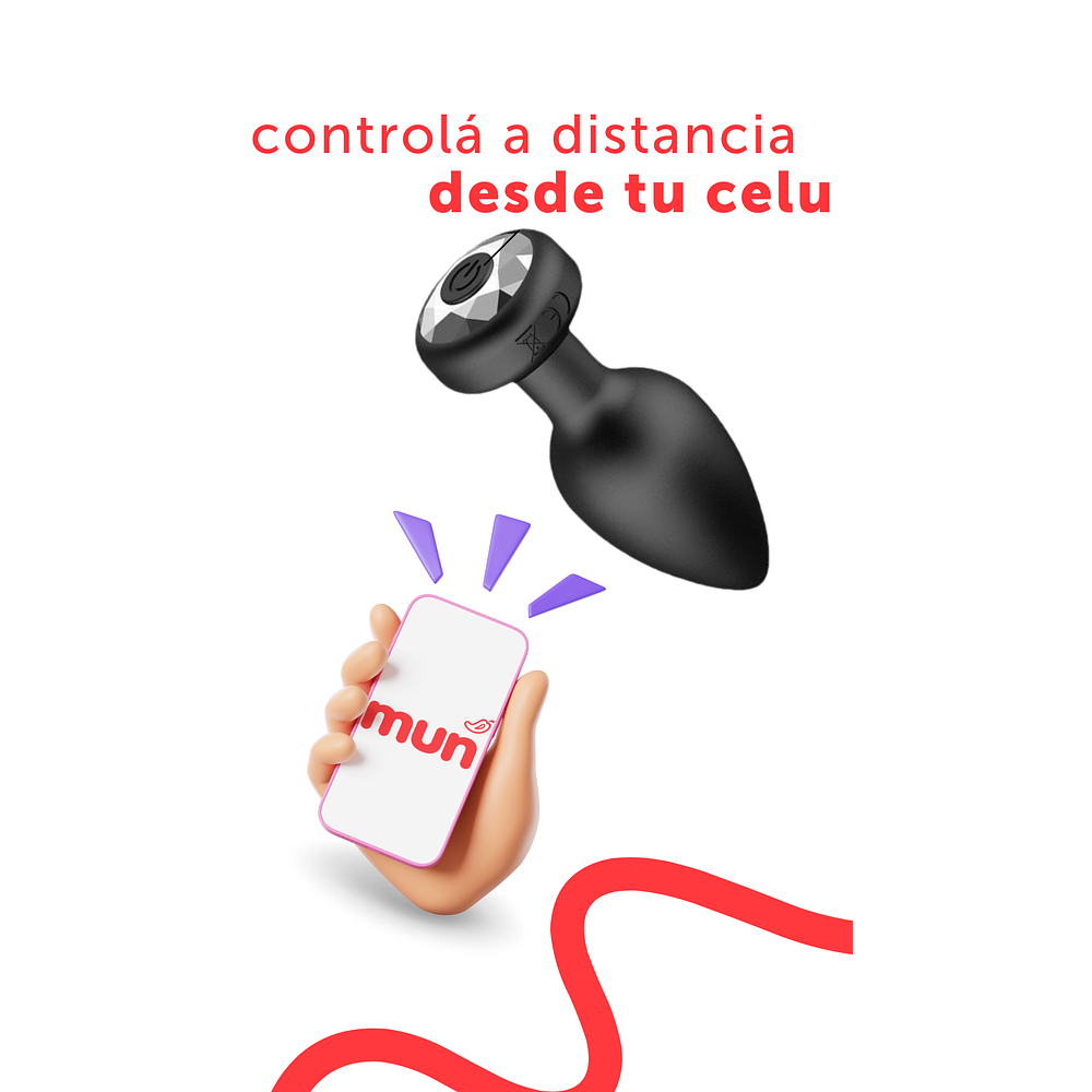 Plug Anal Vibrador con App – Control total desde tu celular
