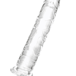 Dildo Transparente Flexible Textura Suave - "Cristal"