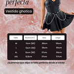 VESTIDO GÓTICO - Wet Look con Arnés, Collar y Tanga – Lencería Sexy con Cadenas y Falda Acampanada