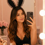 Vincha con Encaje Orejas Bunny Negro