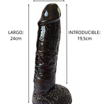 Consolador Dildo Macizo Realista King Cock 24 X 5.5 Cm