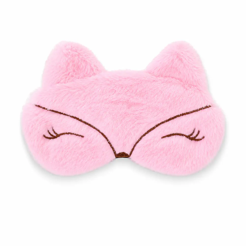 Set Antifaz y Esposas de Felpa Rosa con Diseño de Zorrito