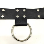 Arnés de Pecho Regulable Negro con Argollas y Hebillas