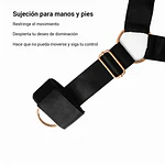 Correas de Sujeción para Cama Ajustables con Muñequeras y Tobilleras