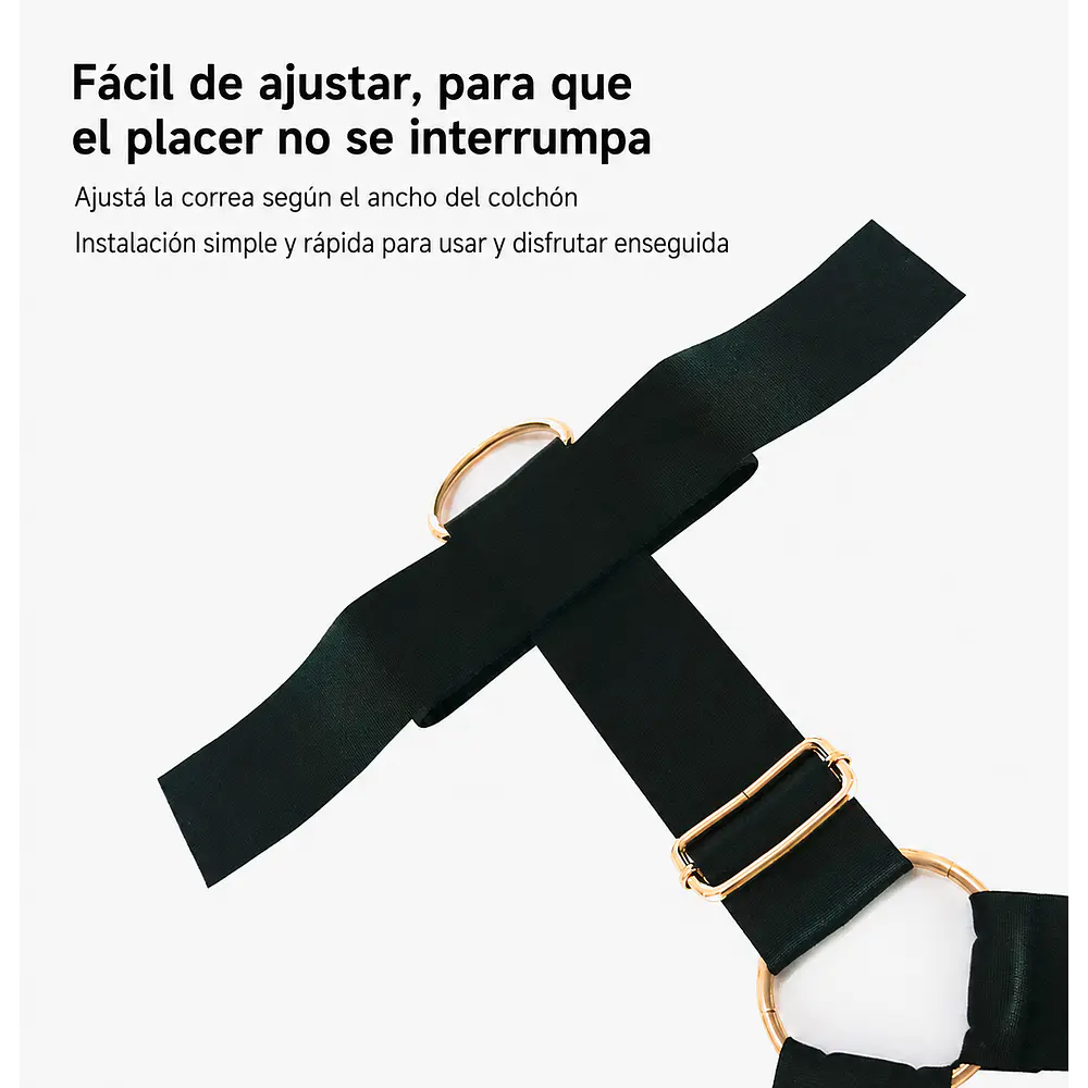 Correas de Sujeción para Cama Ajustables con Muñequeras y Tobilleras