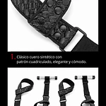 Kit de Sujeción para Puerta con Muñequeras y Tobilleras Ajustables