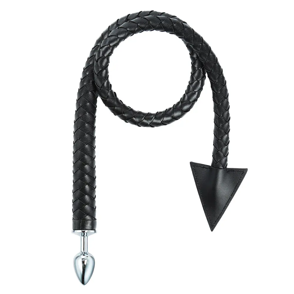 Cola de Demonio Plug Anal Trenzada Negra