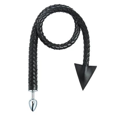 Cola de Demonio Plug Anal Trenzada Negra