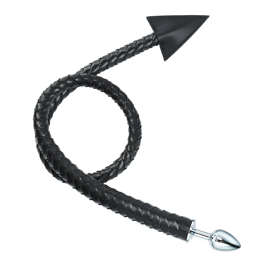 Cola de Demonio Plug Anal Trenzada Negra
