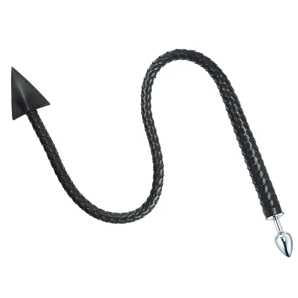 Cola de Demonio Plug Anal Trenzada Negra