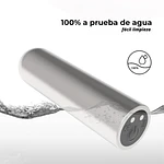 BALA VIBRADORA PLATEADA SIN CONTROL "STRONG" - USB